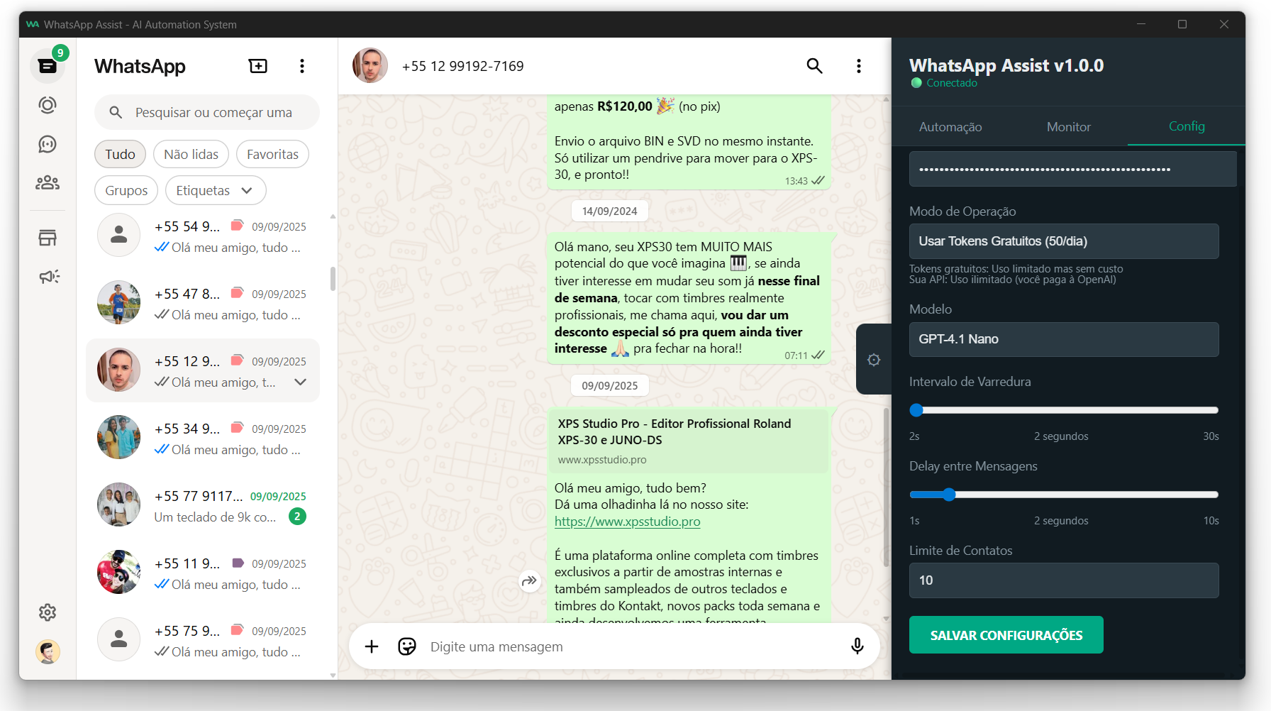 WhatsApp Assist Dashboard